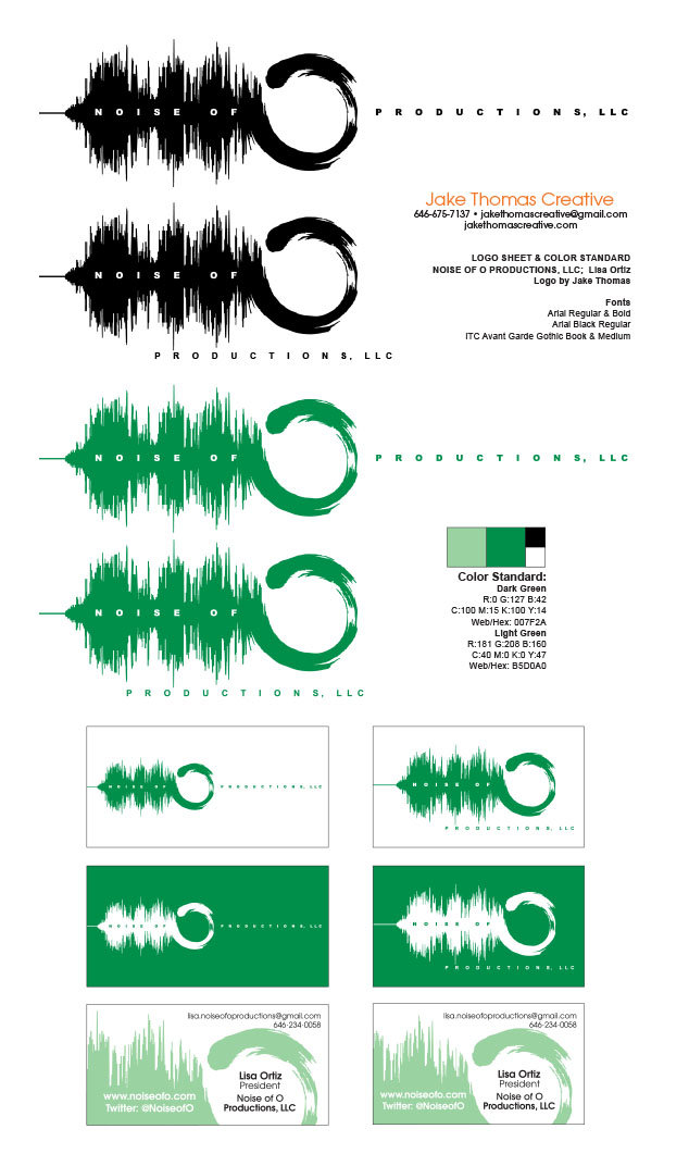  'Noise of O' logo variations